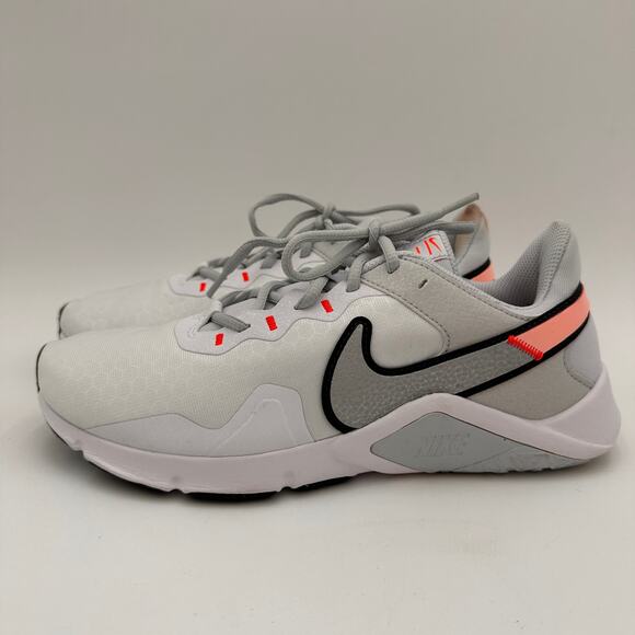 Nike Women's Legend Essential 2 White Football Running Sneakers Size 8.5 - Picture 6 of 9